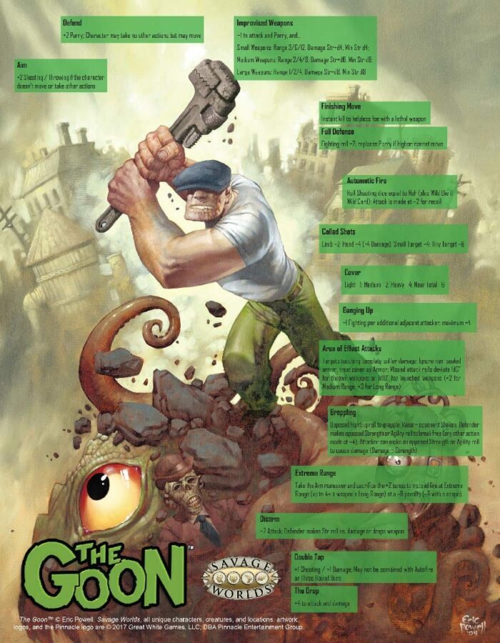 The Goon™ RPG Combat Options (PDF)