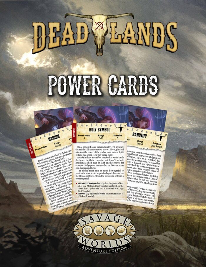 Deadlands: the Weird West Powers Cards