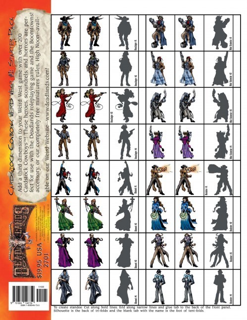 Deadlands Figures: Cardstock Cowboys Starter