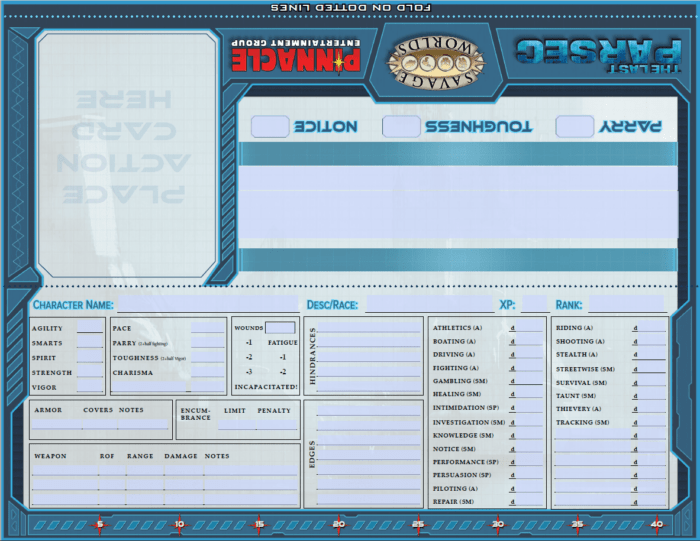 The Last Parsec Table Tent Character Sheet (PDF)