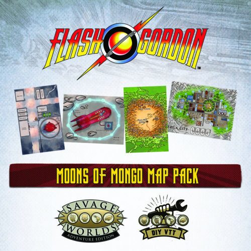 The Savage World of Flash Gordon™: DIY VTT Moons of Mongo Map Pack