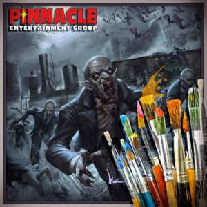 Nosferatu vampires from the Deadlands - Night Train adventure with various paint brushes before it
