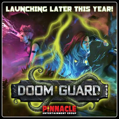 Doom Guard illustration and logo with caption that reads Launching Later This Year!