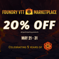 Foundry VTT Marketplace 20% on participating products